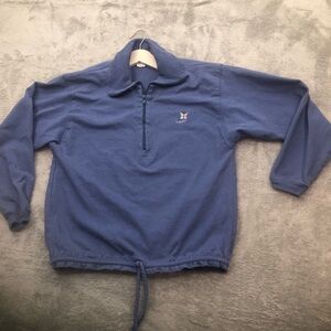 Lily Blue Zip Up Sweater Casual‎ Athletic Style